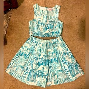 Lily Pulitzer 2 Piece Skirt Set